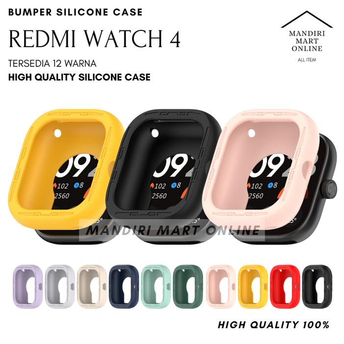 Bumper Case Silicone Redmi Watch 4 Casing Pelindung Redmi Watch 4 Warna Warni