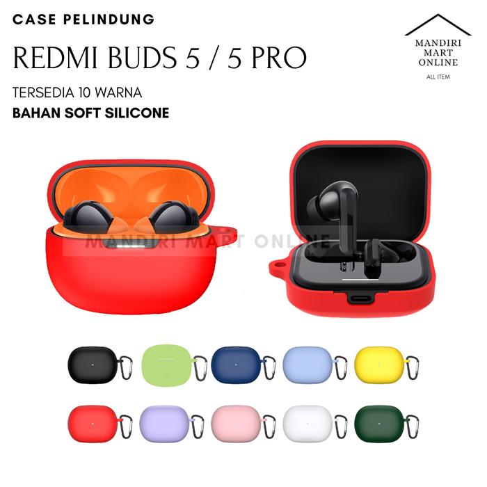 Case Soft Case Redmi Buds 5 Pro Casing Cover Redmi Buds 5 Bahan Silicone Halus Warna Warni