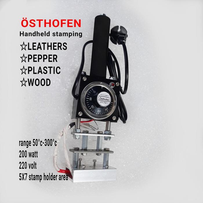 Mesin emboss handheld branding stamp