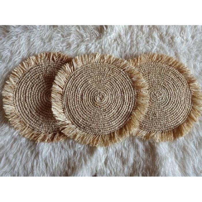 Placemate anyaman agel rumbai