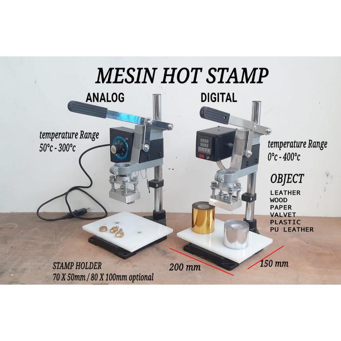 mesin embos hot stamp print foil leather kulit bonus 2 foil gold dan silver