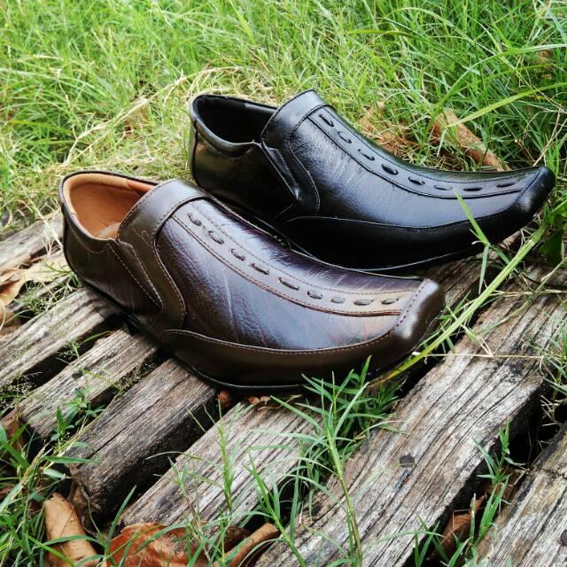 sepatu pantofel kulit asli alexander andrew biagie shoes Mv 25