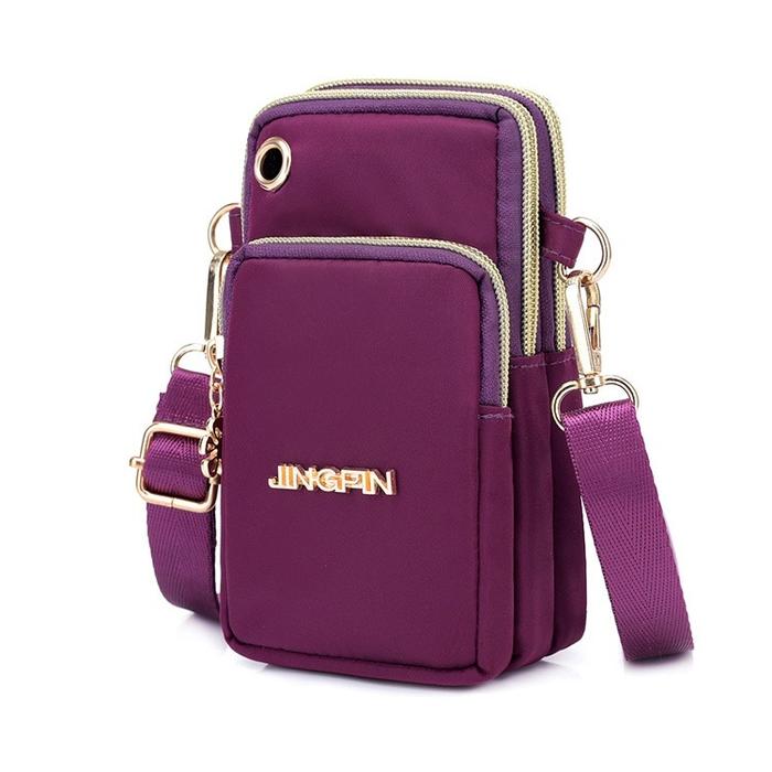 Dompet Hp Selempang Wanita 3 Resleting Anti Air Kipling Walesia Sling Bag Kecil Tempat Handphone Poc