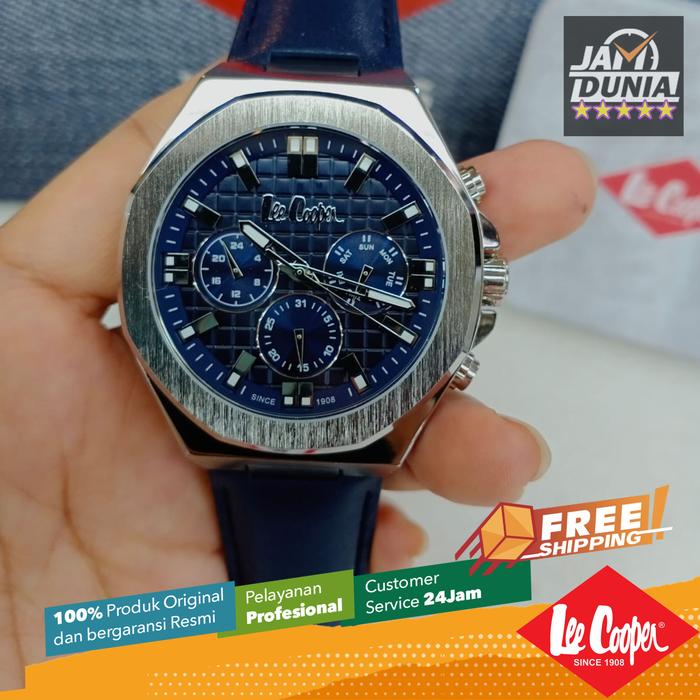 JAM TANGAN PRIA CHRONO LEE COOPER LC07983.399 KULIT NAVY LC07983 399