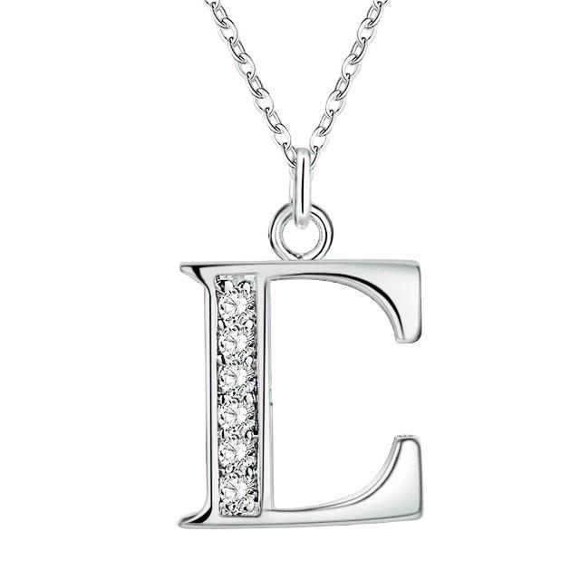 Initial Custom Letter Diamond Necklace 18K Gold-Diamond Jewelry-67LBGT300WPLS/1KB3850LSNEW