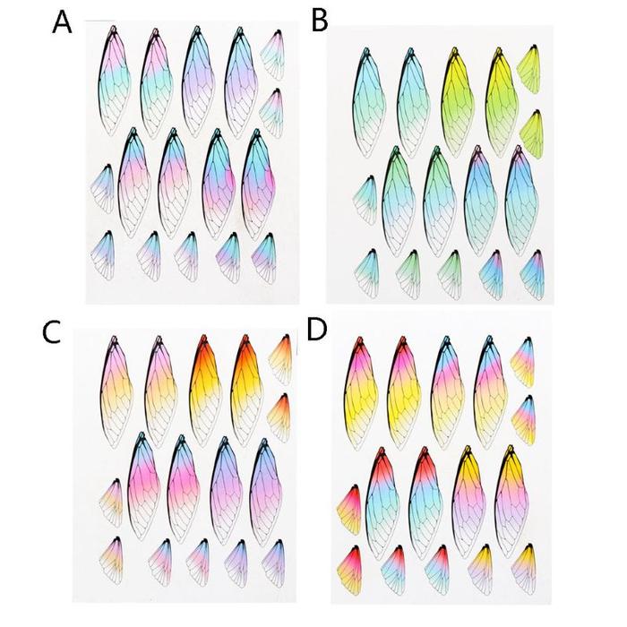 HIASAN TELINGA Handmade Fairy Simulated Dragonfly Cicada Vivid Wings Material Pendant Earrings ect B