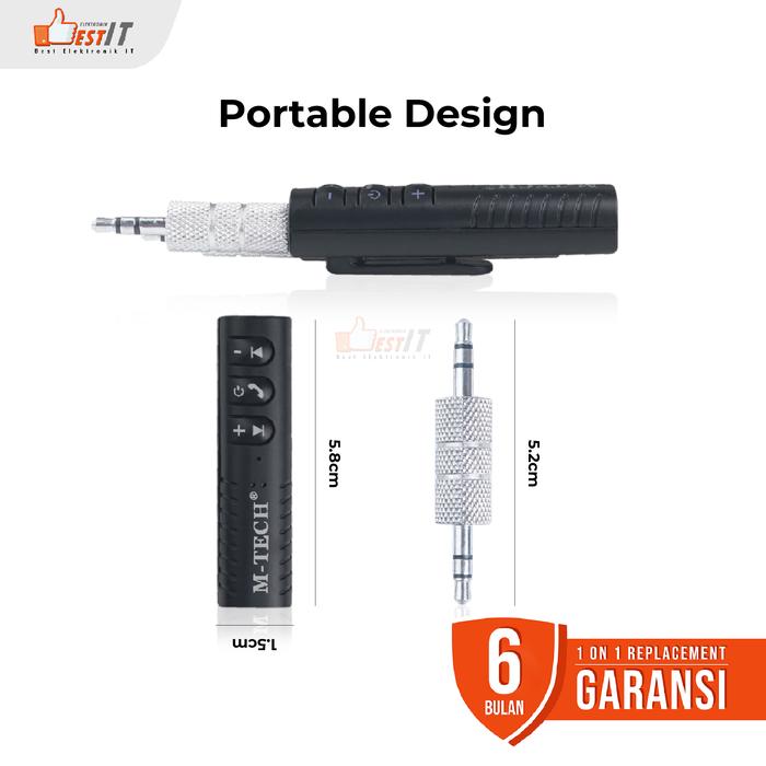 Bluetooth Audio Jack 3.5mm Receiver Hands Free