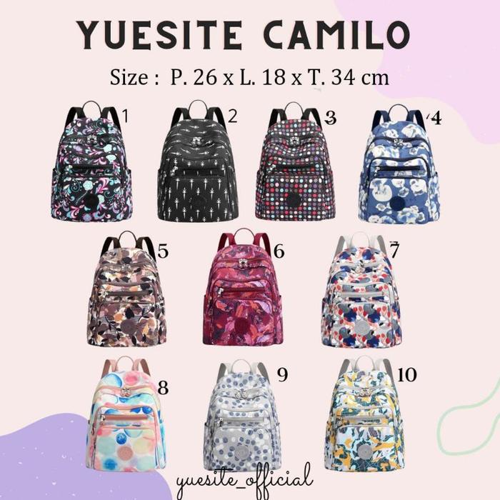 TAS YUESITE CAMILO ORI RANSEL WANITA MEDIUM BACKPACK IMPORT