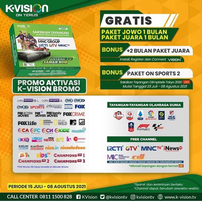 Receiver K Vision BROMO C2000 Official EURO 2024 Bonus MNC GROUP 1tahun