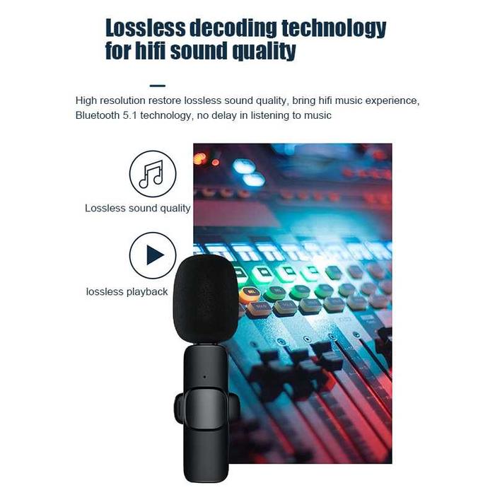 Cepat Mic Clip On Mic Wireless Universal JACK 3.5MM Noice Reduction Vlogging Singing 2 MIC IN 1 Rece
