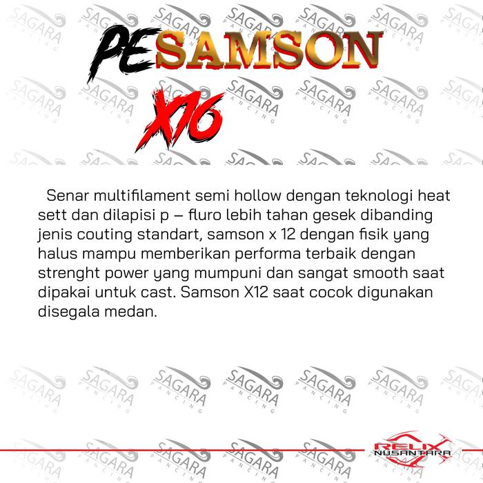 Senar PE Samson X12 PE Samson X16 300 | 400 | 500 | 600 Meter PE Relix Nusantara