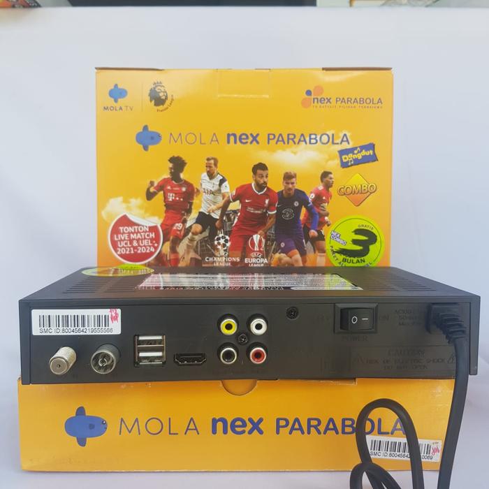 Receiver Nex Parabola Combo DVBS2 DVBT2 Hybrid Parabola dan Antena