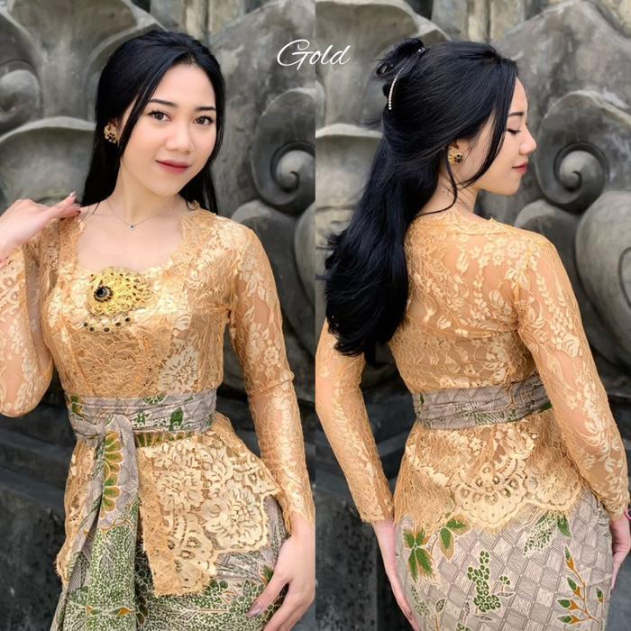 Parling Laris! kebaya metalik ysl laminate Terbatas