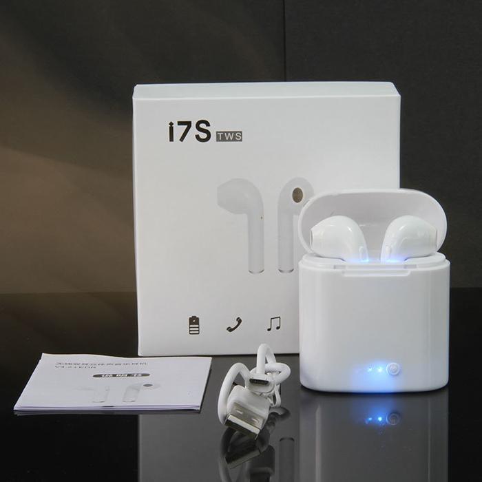 【Nice1573】 Headset Bluetooth Original i7s suara bagus bass ada Bisa untuk semua android dan lainya i