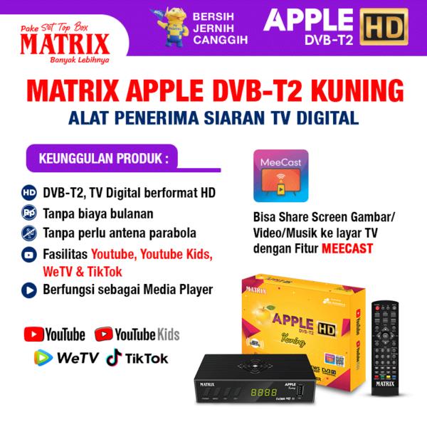 SET TOP BOX TV DIGITAL MATRIX KUNING DVBT2 EWS / SET BOX TV DIGITAL ANTENA TV TABUNG / SET TOPBOX TV