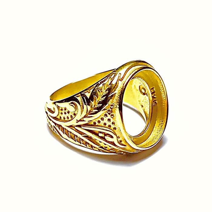 Cincin Ring Emban Titanium Hitam