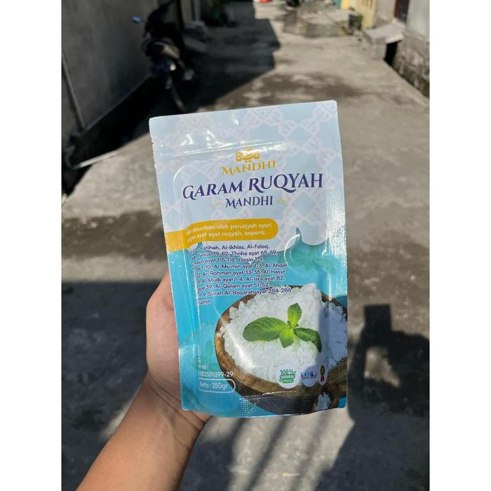 Garam Ruqyah Mandhi 250gr Sudah Di Asma Solusi Rejeki Lancar, Pelarisan, Meruqyah/Menetralisir Rumah