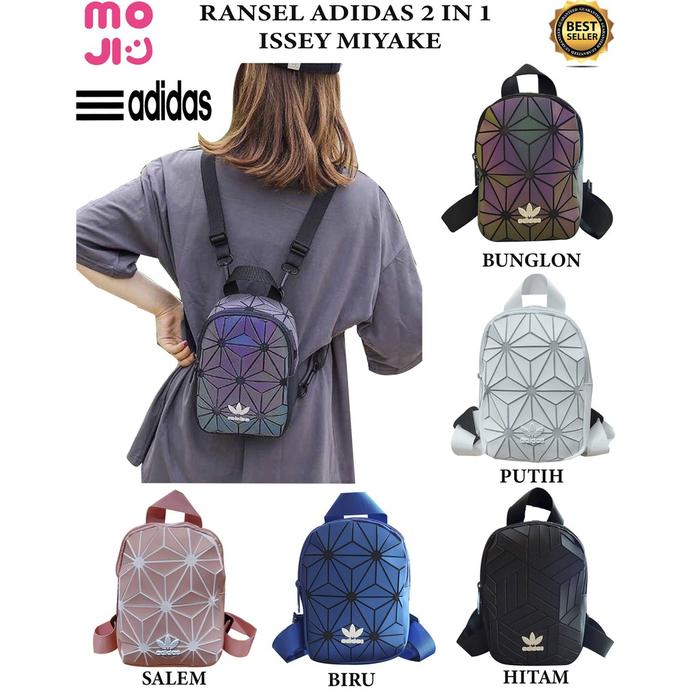 TAS RANSEL ADIDAS WANITA 2IN1 ISSEY MIYAKE 3D / BACKPACK ADIDAS MINI