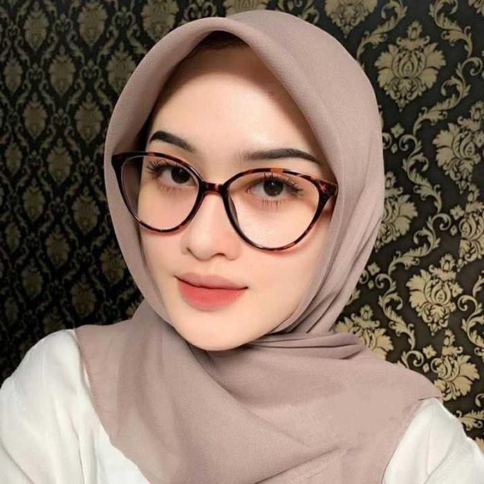 BISA COD - Kacamata Korea Wanita Kacamata Anti Radiasi Wanita Fashion Cat Eye retro flat Eyeglasses 