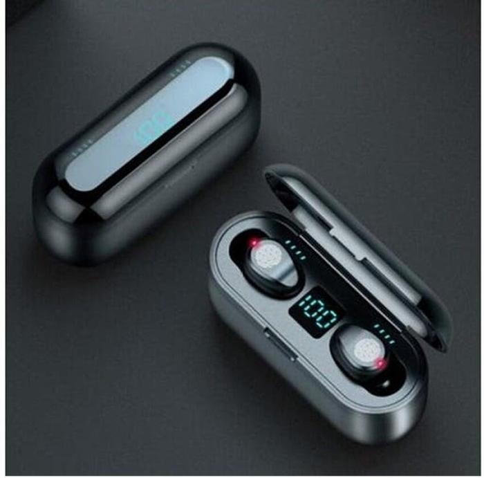 Heandset Bluetooth 5.0 F9 TWS Earbud Powerbank Wireles