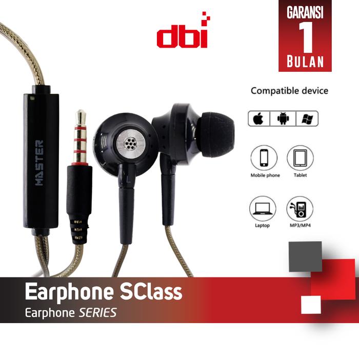Stereo Headset - Earphone - Handsfree in Ear Universal MASTER SClass