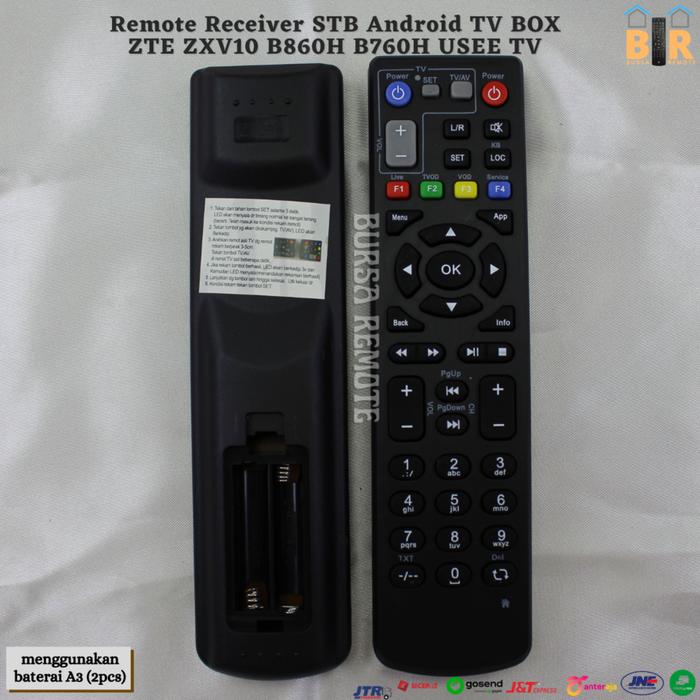 Remote Receiver STB Android MY REPUBLIC TV BOX ZTE ZXV10 B860H B760H Indi MNC PLAY Speedy TV ZTE