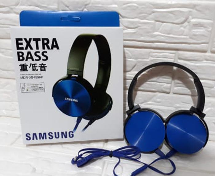 Earphone Headset BANDO XB450 For Samsung / Realme / BL-Universal X-TRA BASS Headset Gaming warna Ra