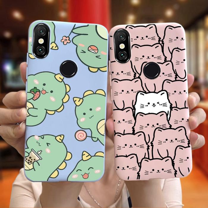 Case For Xiaomi Mi 8 / Mi 8 SE / Mi 8 Lite Cute Animal Cartoon Jelly Phone Bumper For Xiaomi Mi8 Mi