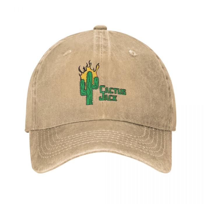 Cactus Jack Men Women Baseball Cap Cactus Boys Distressed Denim Washed Caps Hat Casual Outdoor Summe