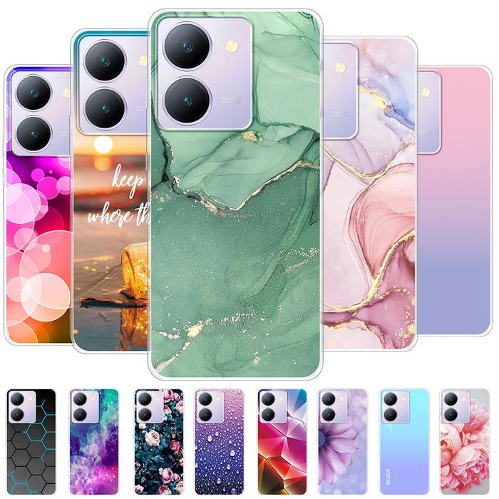 For Vivo Y27 Vivo Y35 Case Clear Cover or Vivo Y36 Y35M Funda Clear Soft Silicone Protect Phone Case