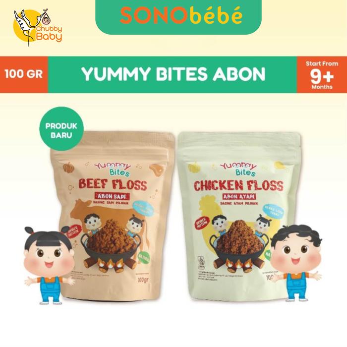 Yummy Bites Abon Mpasi & Anak 100gr - Abon Ayam & Abon Sapi