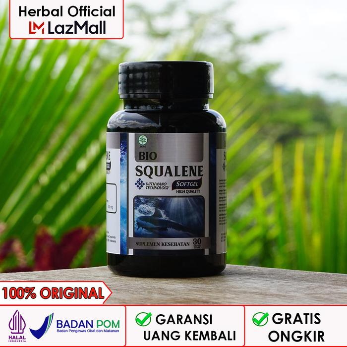 SQUALENE ASLI ORIGINAL / Bio Squalene Oil Fish / Squalen Omega 3 EPA dan DHA / Minyak Hati Ikan Hiu