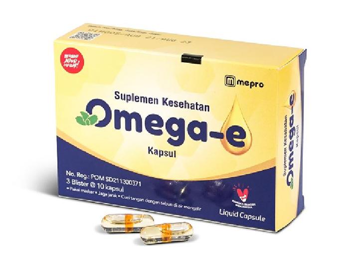 Omega E Kapsul Omega 3 Vitamin E Suplemen Kesehatan Jantung