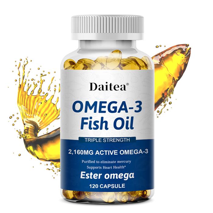 Omega 3 Nutrisi Minyak Ikan Kecerdasan Otak Vitamin Kekebalan Tubuh Mendukung Vitamin Jantung Dewasa