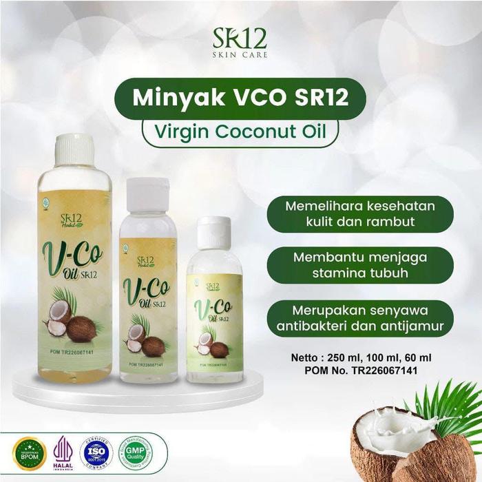 VCO Oil & VCO Capsule SR12 Ekstrak Minyak Kelapa Murni60ml