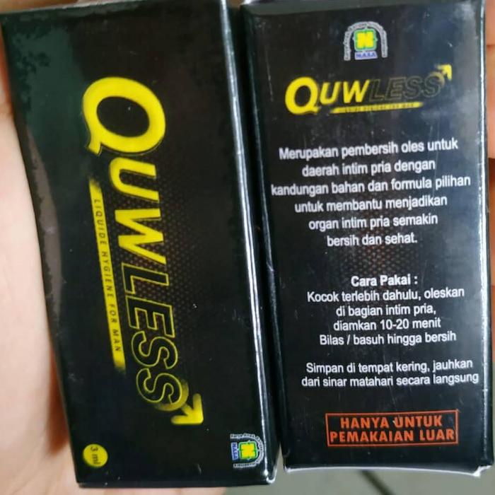 QUWLESS MINYAK OLES HERBAL Khusus Pria Dewasa Original Nasa - QUWLESS LIQUID HYGIENE FOR MAN NASA - 