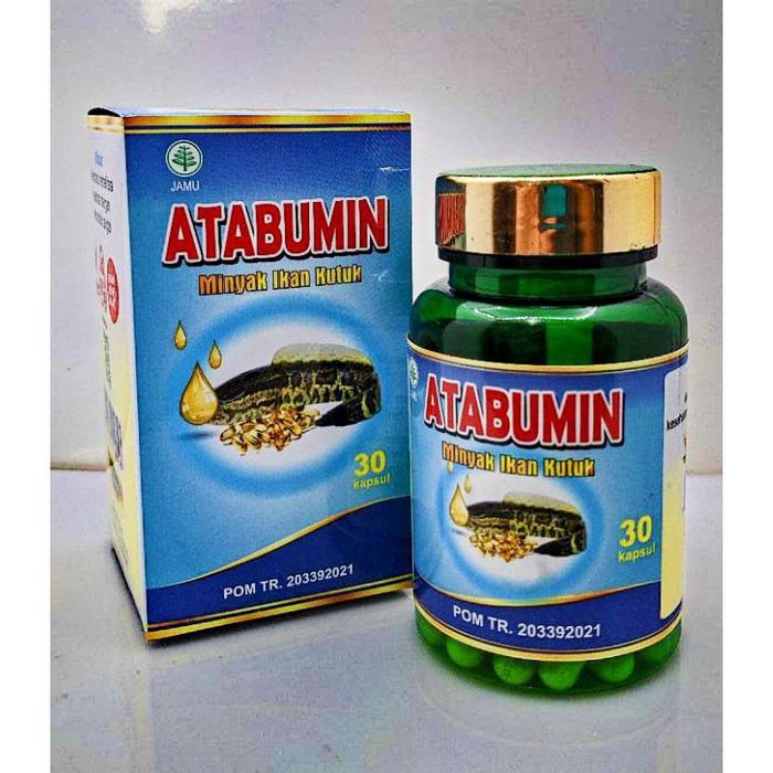 ALBUMIN atabumin MINYAK IKAN GABUS PASCA OPERASI isi 30 kapsul