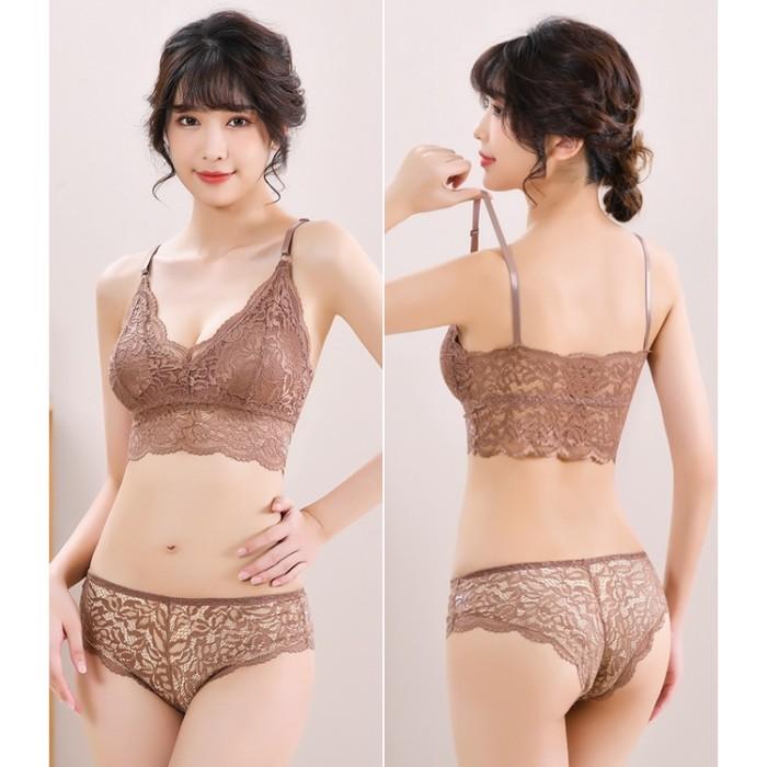 BRA SET LINGERIE SET RENDA BRA CD SEKSI TRANSPARAN BUSA BAJUDINASMALAM