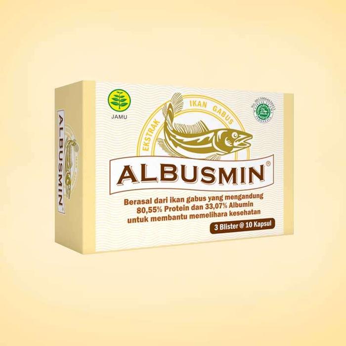 ALBUSMIN 3 BLISTER 10 KAPSUL / MINYAK IKAN GABUS / KESEHATAN / PEMULIHAN