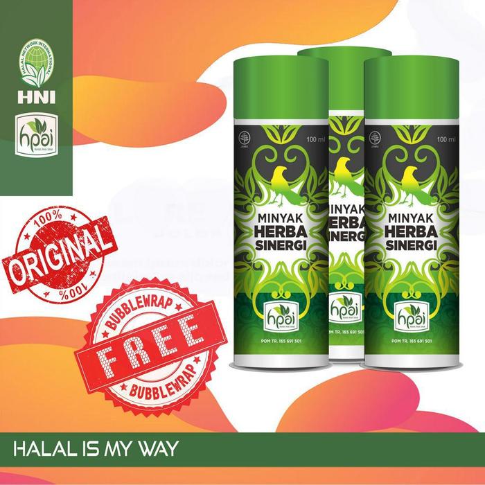 MINYAK HERBA SINERGI MHS BUTBUT HNI HPAI MINYAK AJAIB NYERI SENDI JERAWAT