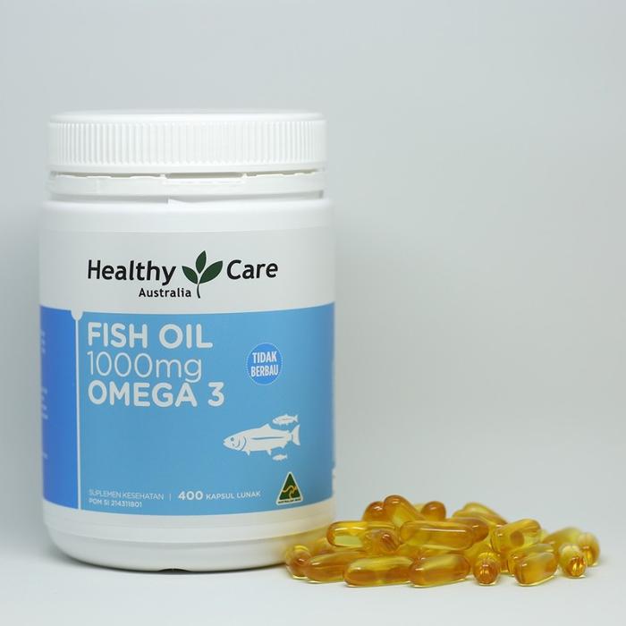 Healthy Care Fish Oil 1000mg REPACK/ECER 30 SOFTGELS - Minyak Ikan omega 3 1000 mg fish oil 1000 mg 