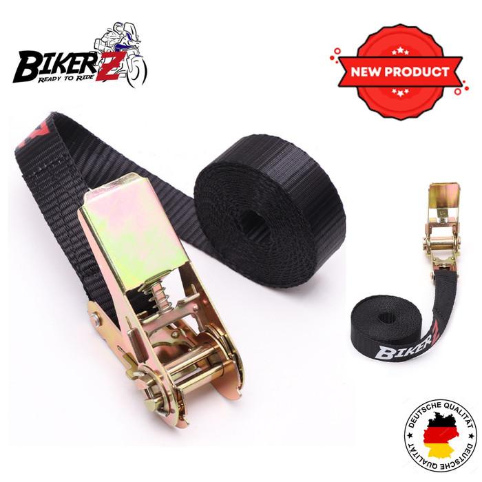 BIKERZ RATCHET TIE-DOWN STRAP 300 CM | TALI RATCHET PENGIKAT BARANG