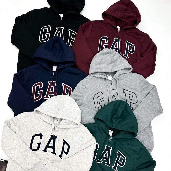 Gpp Sherpa Lined Logo Zip Hoodie (9 Colours) (Best Quality)