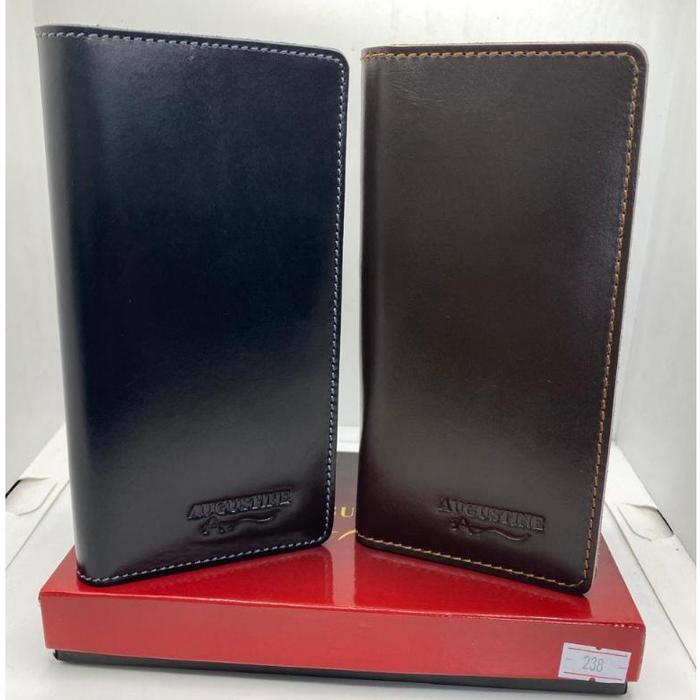 Dompet Pria Panjang Lipat Dua Kulit Kartu Dan Uang Augustine (Best Quality)
