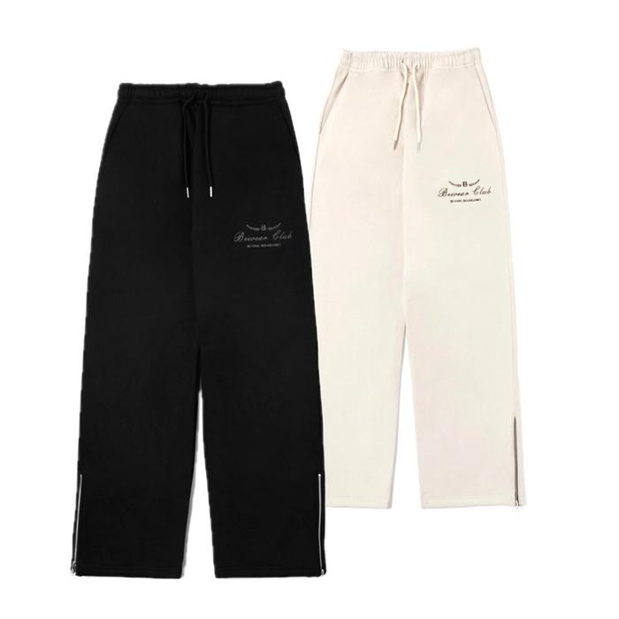 Bewear - Split Zip Sweatpants Black & Beige 330Gsm (Best Quality)