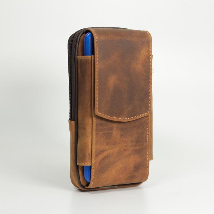 Valqo Daka Sarung Hp Kulit Sapi Asli 2 Slot Hp Hingga 6,7 Inch Tempat Hp Dompet Hp Tas Hp (Best Qual