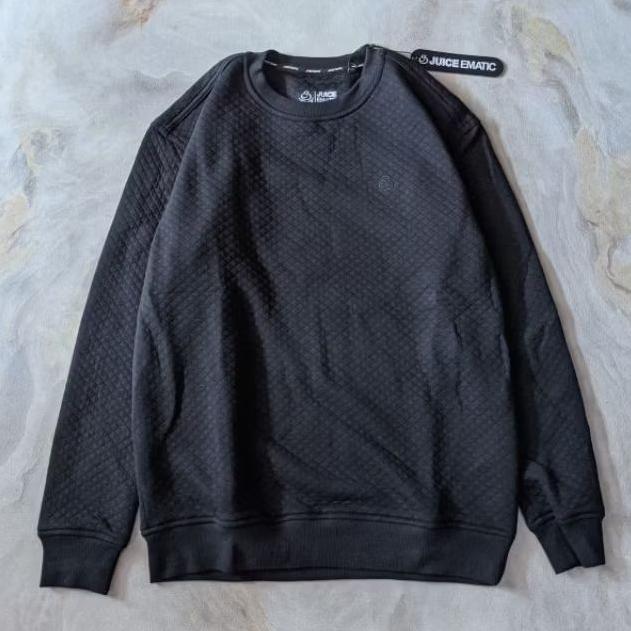 Crewneck / Sweater Juice Ematic Original - Size L- Warna Hitam Pekat (Best Quality)