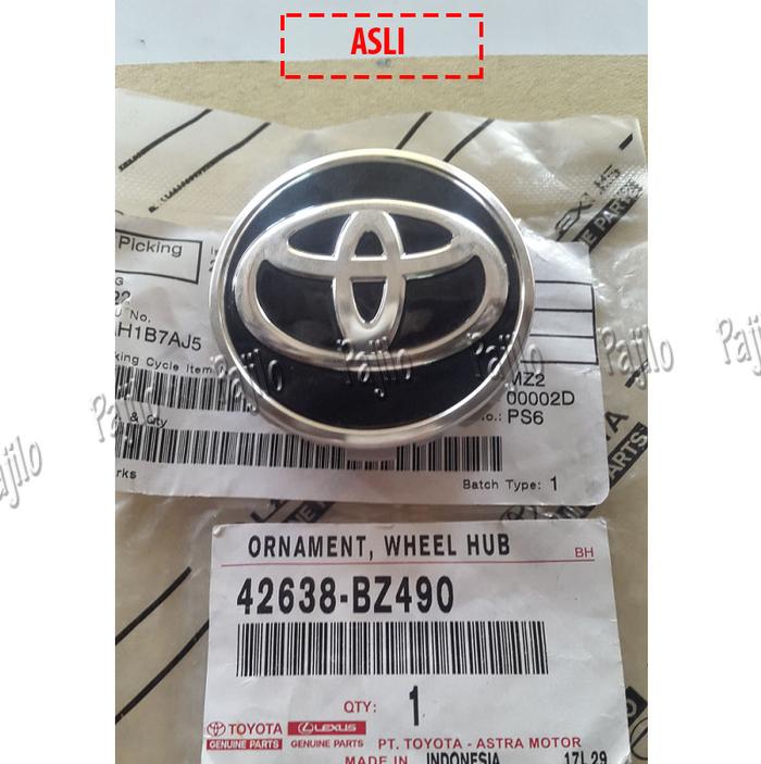 ASLI Dop Velg Tutup Center As Roda toyota CALYA AGYA Wheel Dop DOb Pelek Velk Tutup Roda Ban Mobil K