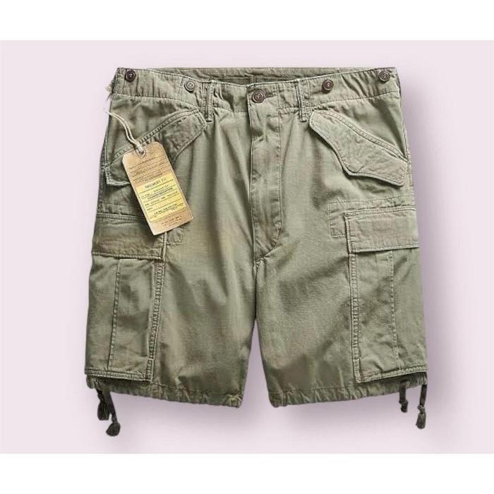 Cargo Short Pants Rrl Ralph Lauren | Celana Pendek Cargo By Polo Slimfit Bahan Katun Cotton Non Stre