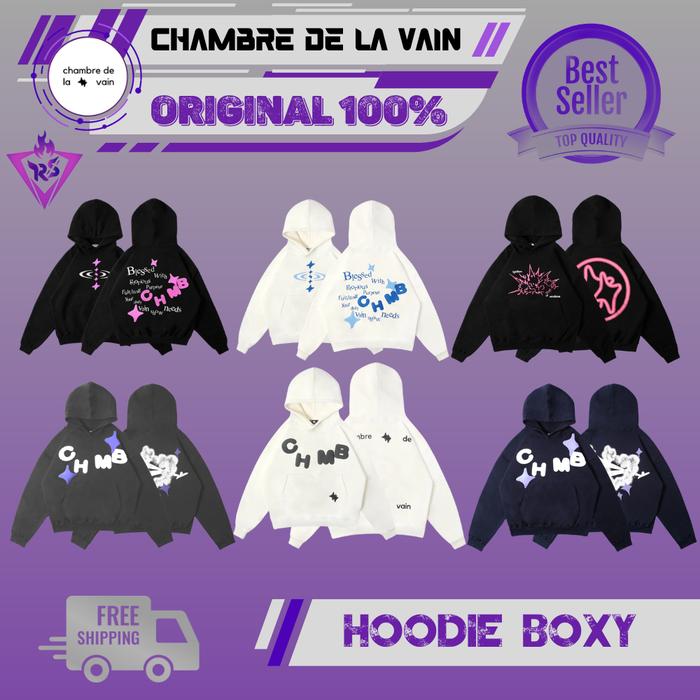 Hoodie Chambredelavain Chmb Original 100% | Chmb Blessed Black | Blessed White | Ignite Bomb | Eyez